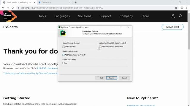PYTHON TUTORIAL: PYCHARM IDE COMMUNITY INSTALLATION смотреть онлайн