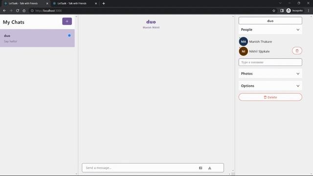 Chat Application using React || ChatEngine API || FullStack WebProject || Let-taalk.com смотреть онлайн