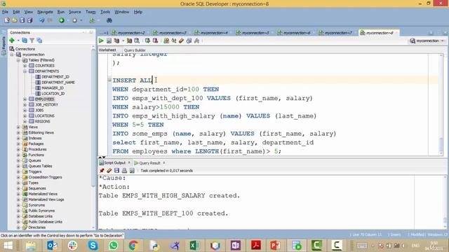 INSERT в несколько таблиц / SQL для начинающих с нуля до сертификата Oracle смотреть онлайн