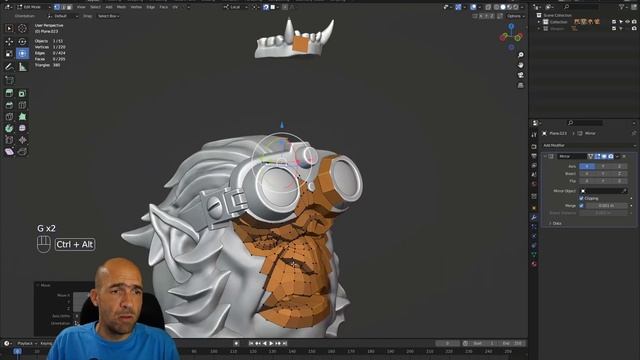 25. Head retopology 01 - Create a commercial game 3D character смотреть онлайн
