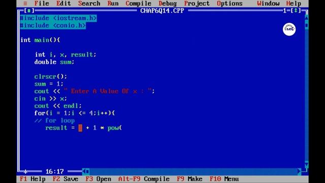 How to calculate sum of series 1 + 2x + 3x^2 + 4x^3 + 5x^4 | for loop | C++ programming смотреть онлайн