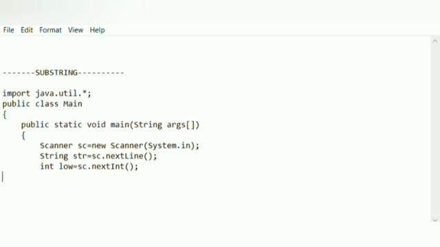 Substring Java Program смотреть онлайн