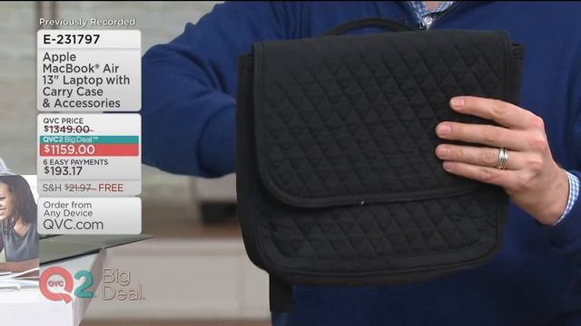 Apple MacBook Air 13" Laptop with Carry Case & Accessories on QVC смотреть онлайн
