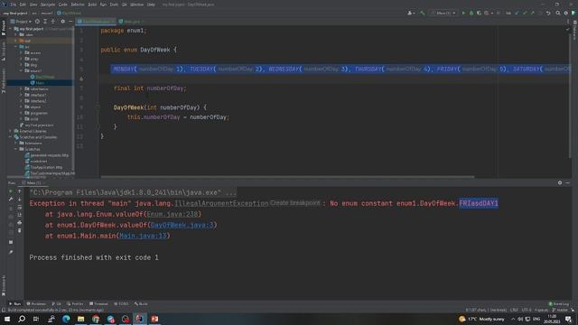 ENUM в Java смотреть онлайн