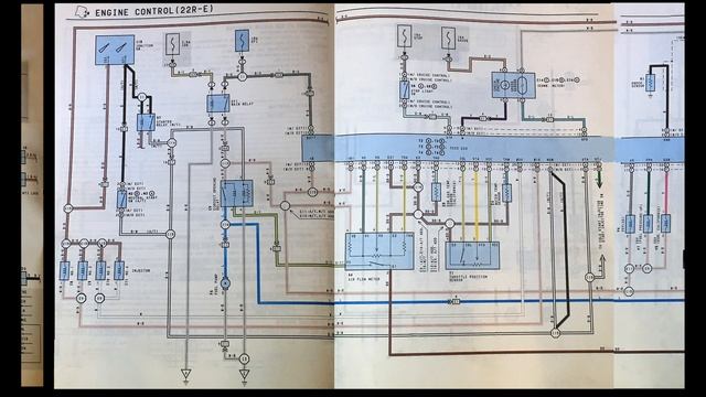 89-95 Toyota pickup 22RE - wiring diagram help / engine control, AFM, ECU, starting, fuel pump diag смотреть онлайн
