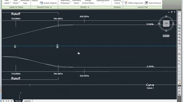 AutoCAD Civil 3D 2011 - Super Elevation and Curve Widening смотреть онлайн