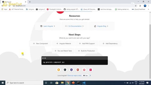 Angular 9 Tutorial - 4 Angular Hello World App | Create and Run Angular 9 project in 10 Mins смотреть онлайн