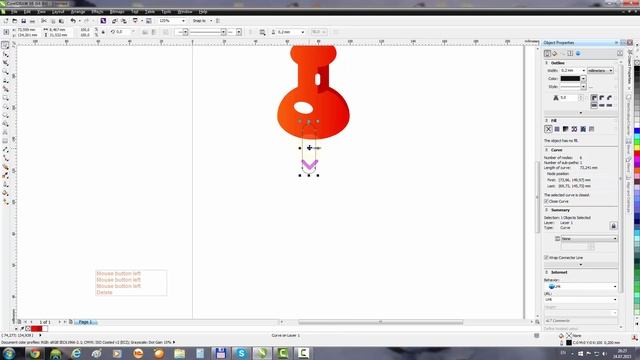 CorelDRAW Example: Note paper icon смотреть онлайн