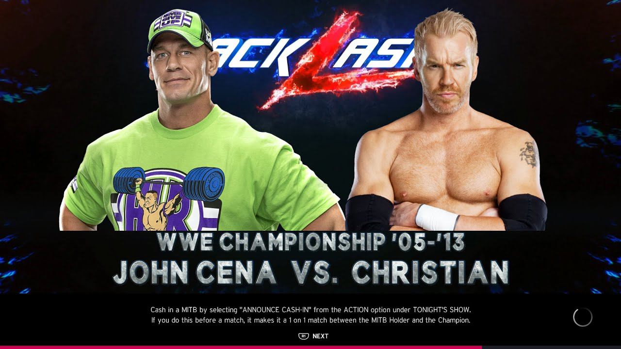 BackLash WWE 2k20 - John Cena Vs Christian - WWE Championship