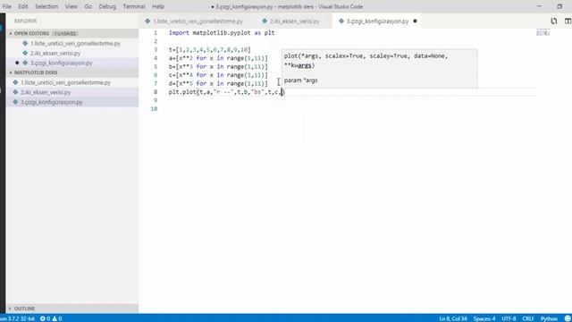 Python Dersleri #49 - Matplotlib Multi Line Plot смотреть онлайн
