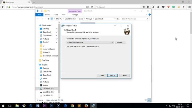 How to Install Composer on Windows 7/8/10 смотреть онлайн