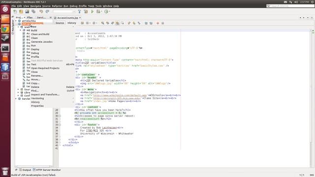 Fix NetBeans Error "Deployment descriptor directory could not be found" смотреть онлайн