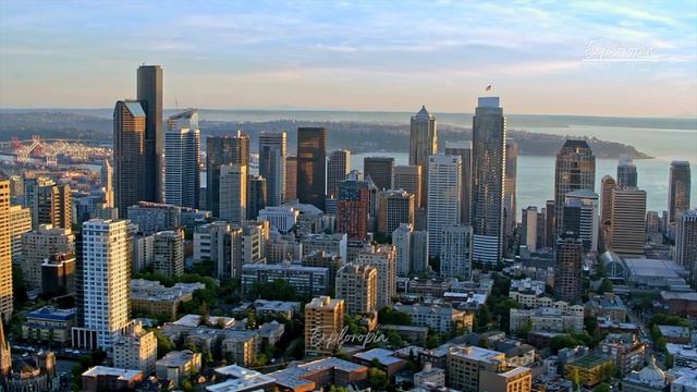 Seattle City, Washington 🇺🇸 In 8K 60FPS ULTRA HD Drone Video