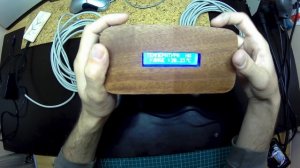 Банный термометр с выносными датчиками. Корпус - Красное дерево