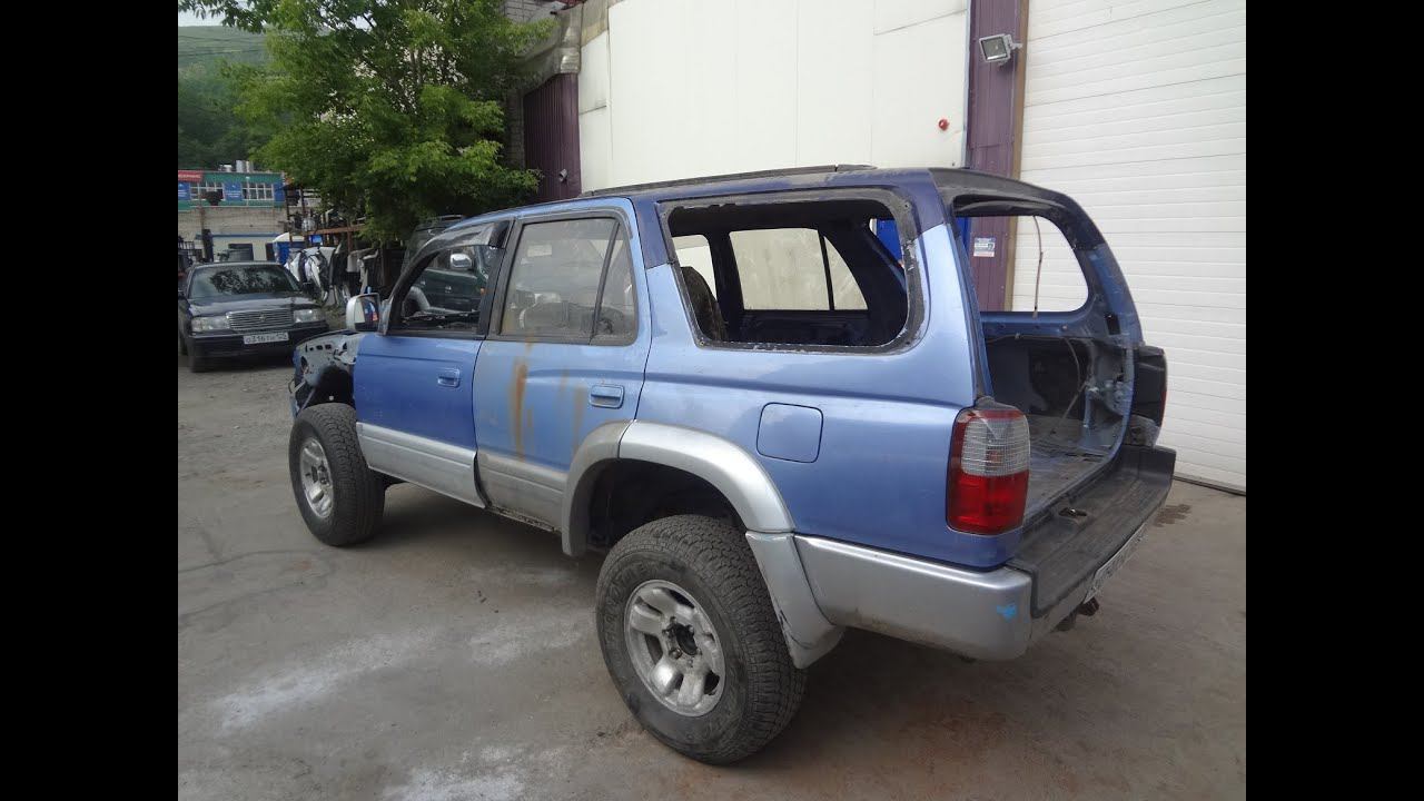 Замена крыши Toyota Hilux Surf 185 "Ласточка" смотреть онлайн