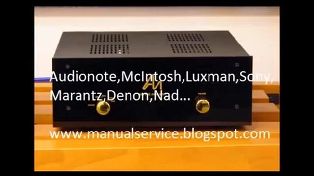 Audio Service Manuals Free