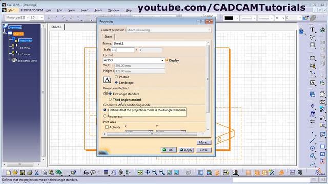 CATIA Drafting / Drawing Tutorial for Beginners - 1 смотреть онлайн