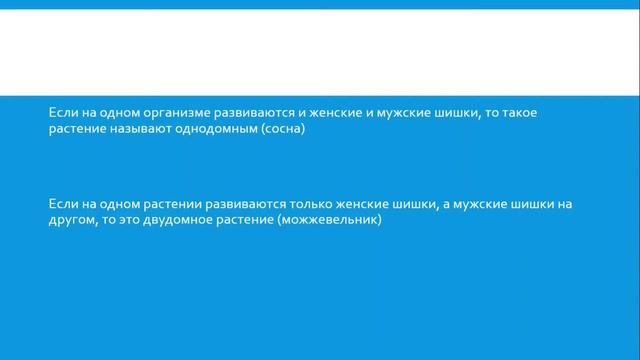 Голосеменные растения. смотреть онлайн