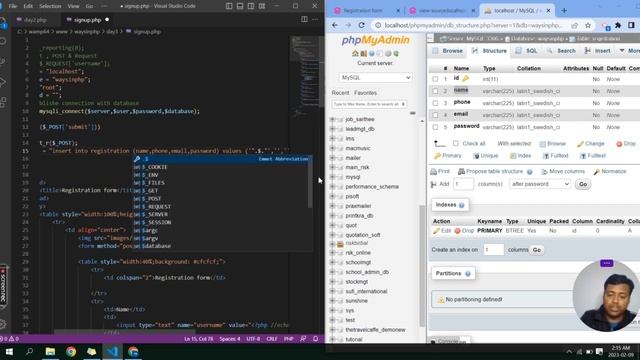 Day 3: Registration form in PHP | DB Connection in PHP | PHP tutorial for beginners | Ways in PHP смотреть онлайн