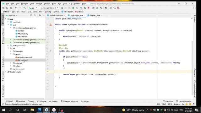 ListView Custom Array Adapter android studio смотреть онлайн