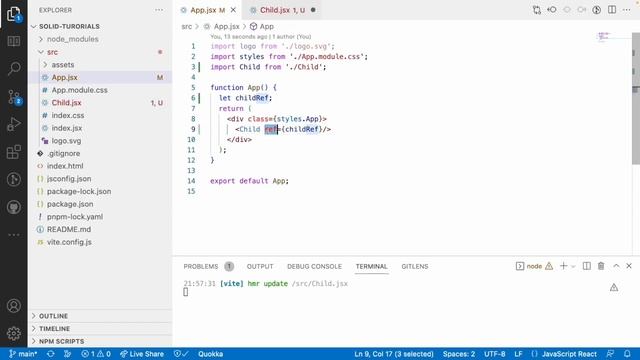 Forward Refs in Solid | Solid JS tutorials | Part 29 смотреть онлайн