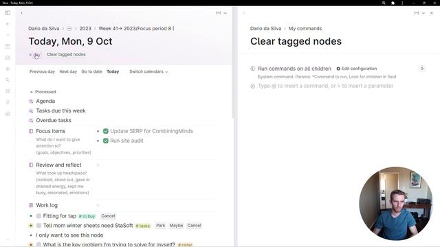 Clearing daily nodes with commands | Tana commands смотреть онлайн