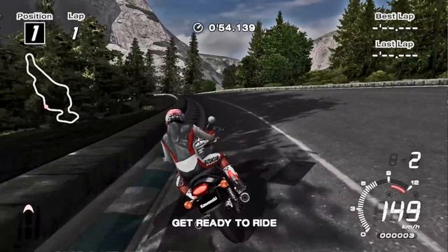 PS2 Tourist Trophy - Kawasaki Zephyr 1000 1080p смотреть онлайн