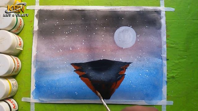 how to draw simple moonlight drawing(Nepali style ) смотреть онлайн