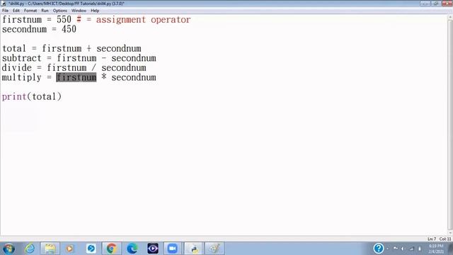 Python Tutorial: Using Variables to Solve Mathematical Problems in Python (video 5 in series) смотреть онлайн