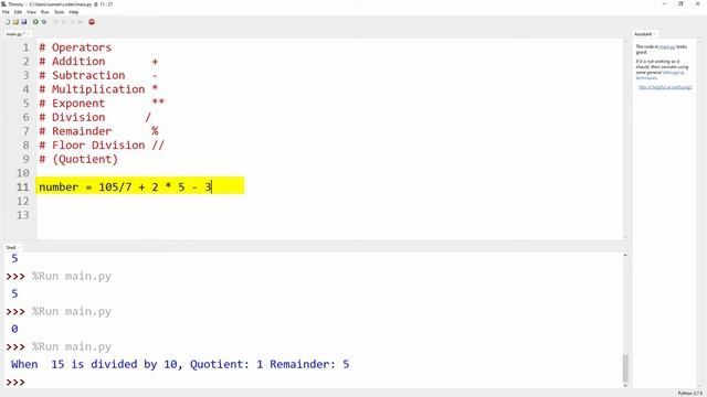 #5 - How to perform Operations in Python смотреть онлайн