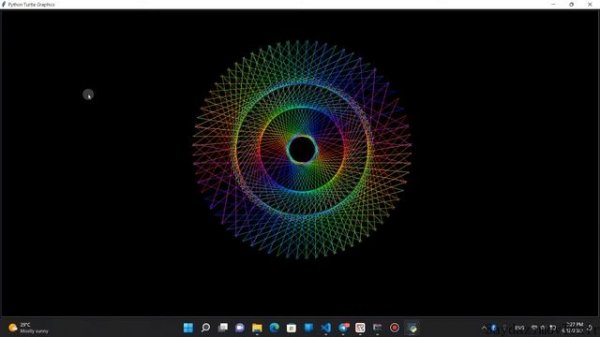 Python Logotip kod | Python logo | Python turtle Graphics