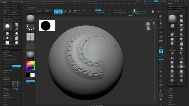 Making STITCHES in ZBRUSH and SUBSTANCE 3D PAINTER! смотреть онлайн