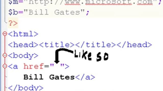 Php Embedding into an Html Anchor tag смотреть онлайн