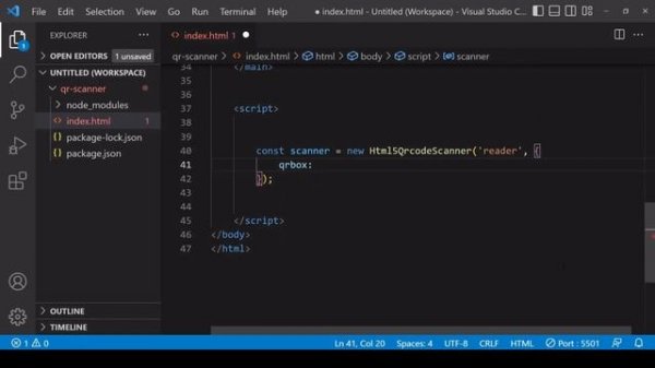 QR Code Reader / Scanner with JavaScript (Html5-QRCode.js)