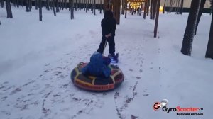 Как кататься на гироскутере зимой. Гироскутер. РУ