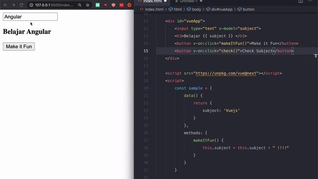 3 two way data binding vuejs смотреть онлайн