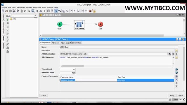 TIBCO BW JDBC QUERY PALLET смотреть онлайн