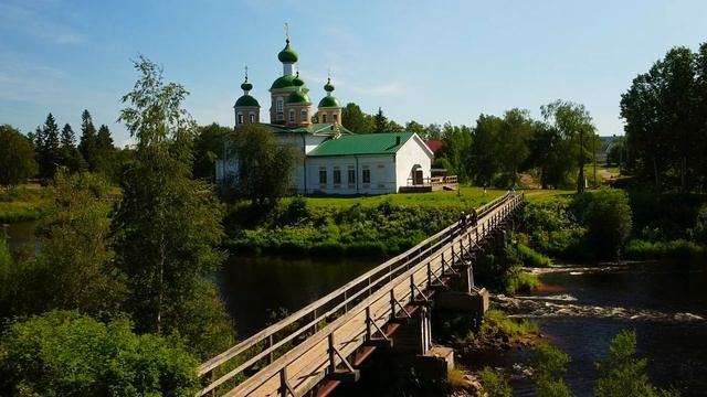 КАРЕЛИЯ - ОЛОНЕЦ с высоты птичьего полета? смотреть онлайн