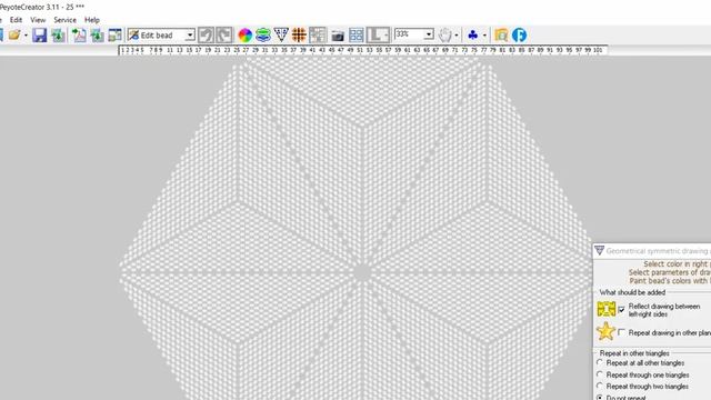 2 ways for hexagon design making in PeyoteCreator software https://bead-n-stitch.com/peyotecreator/ смотреть онлайн