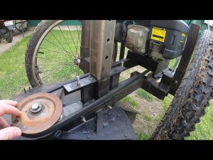 Роторная косилка на больших колесах своими руками