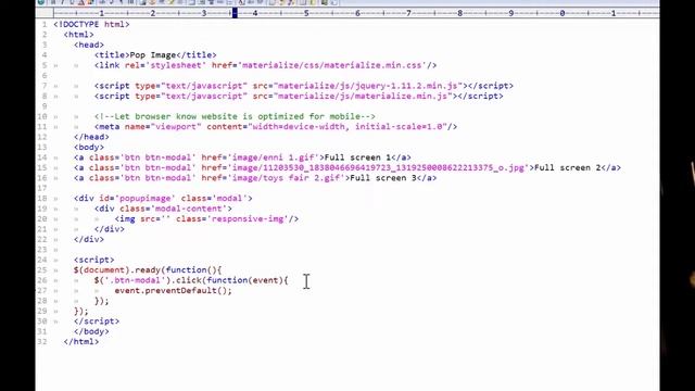 Make Popup Image with Materialize CSS [Web Turorial] смотреть онлайн