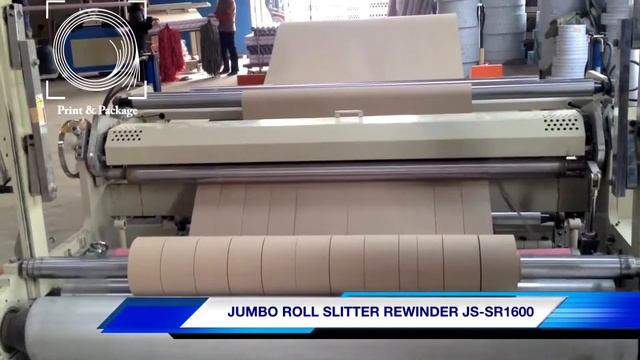 Машина для перемотки и нарезки роликов для производства гильз JS SR1600 смотреть онлайн
