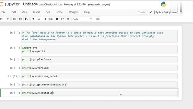 'sys' Module in Python Language..... смотреть онлайн