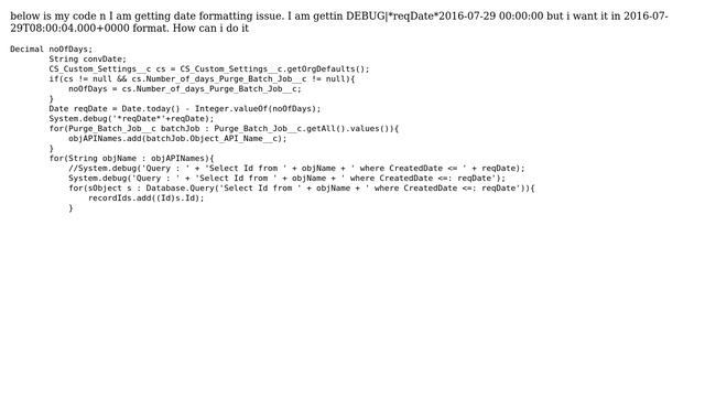 Salesforce: Date format yyyy-MM-dd'T'HH:mm:ss.SSSZ смотреть онлайн