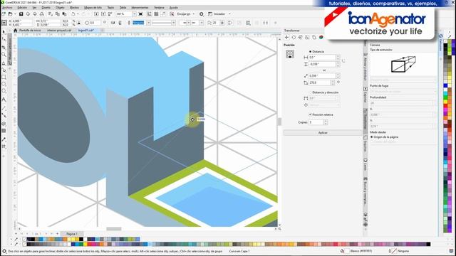 Logo Design POOL in CorelDRAW ISOMETRIC / como hacer logo CorelDRAW смотреть онлайн