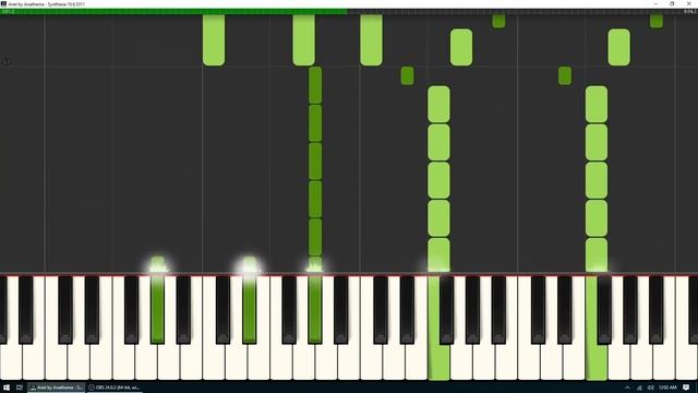 Anathema - Ariel - Synthesia Tutorial with free sheet music download смотреть онлайн