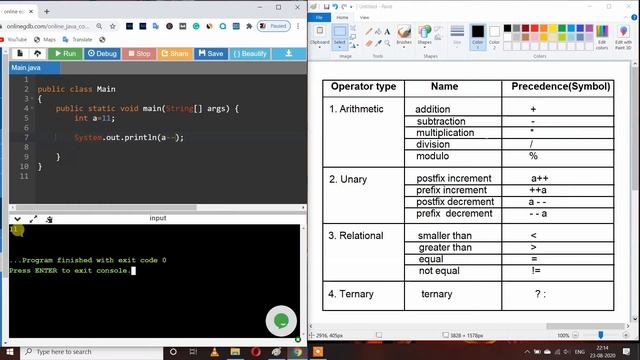 Arithmetic operator | Unary operator | Relational operator | Ternary Operator смотреть онлайн