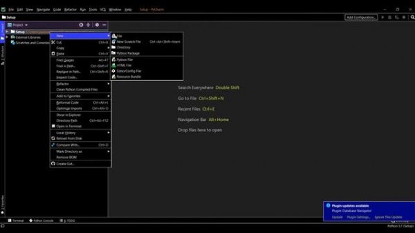 Pip install flask from PyCharm terminal window