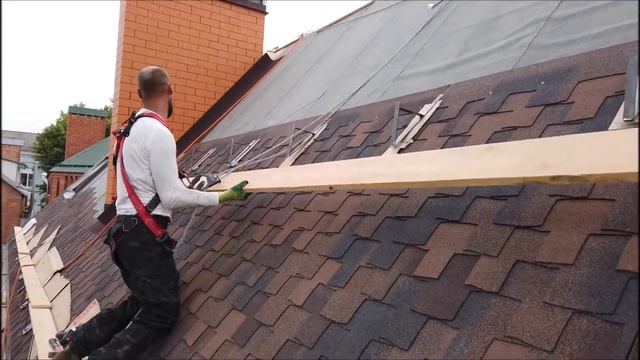 Способ монтажа гибкой черепицы RoofShield на крутой крыши