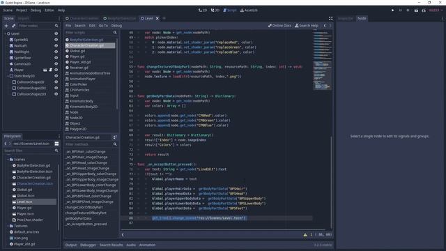 From character creation screen to game level (Godot Tutorial) смотреть онлайн